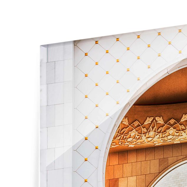 Quadro in vetro - Porta di una Moschea - Quadrato 1:1