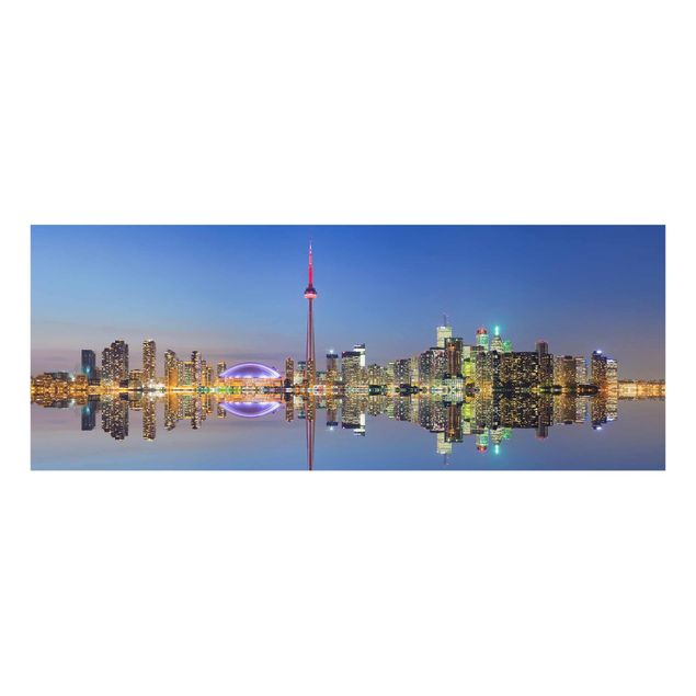 Quadri stampe Toronto City Skyline di prima del lago Ontario