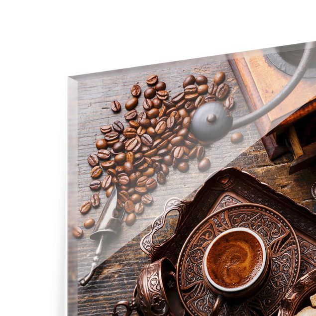 Quadro in vetro - Turkish Coffee - Quadrato 1:1