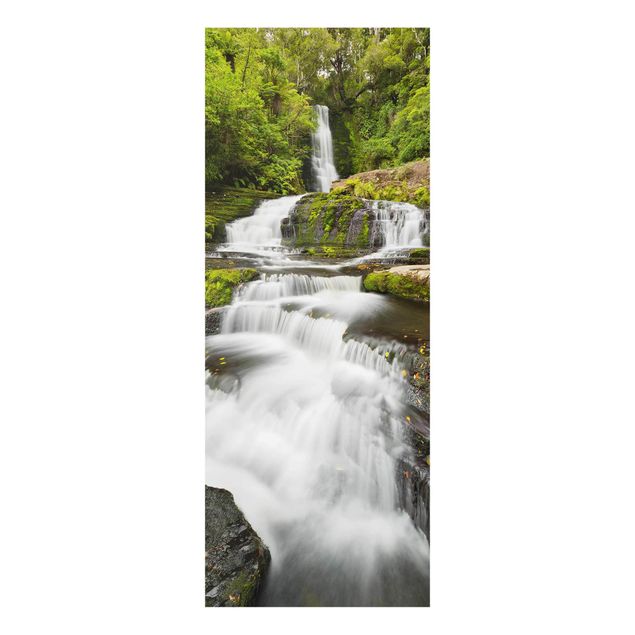 Quadri natura Le cascate Upper Mclean in Nuova Zelanda