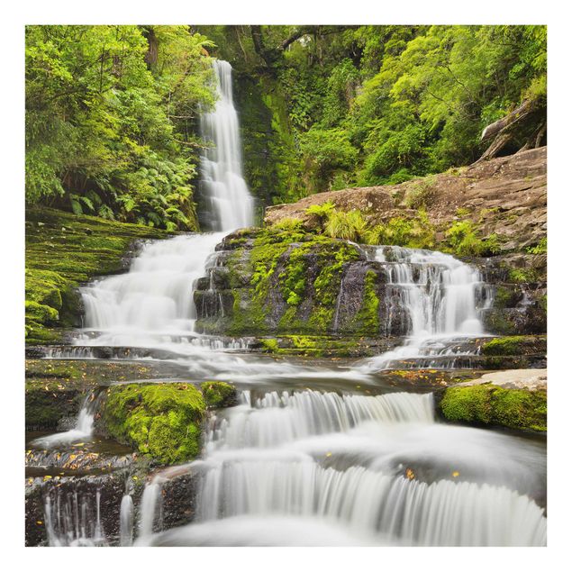 Quadri sulla natura Le cascate Upper Mclean in Nuova Zelanda