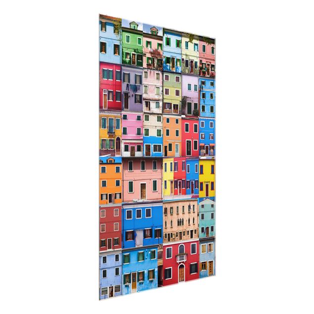 Quadri moderni colorati Case veneziane