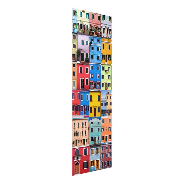 Quadro colorato Case veneziane