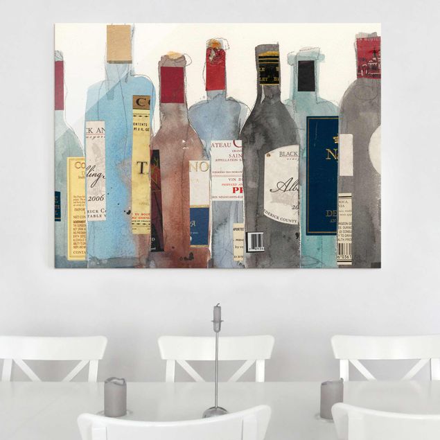 Quadro blu Vino e alcolici II