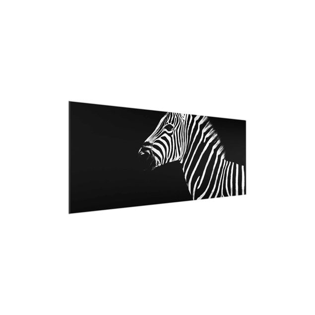 Quadri moderni bianco e nero Zebra Safari Art