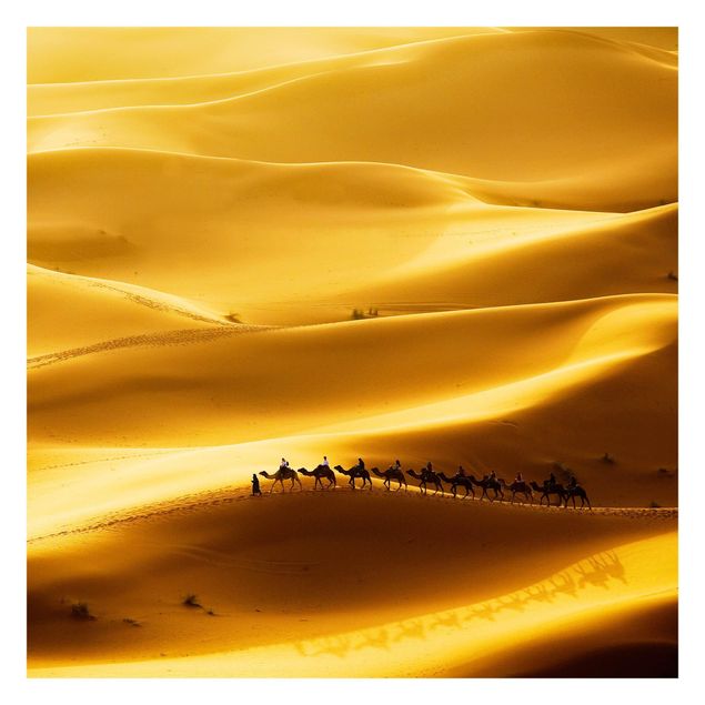 Carta da parati con paesaggi Dune d'oro