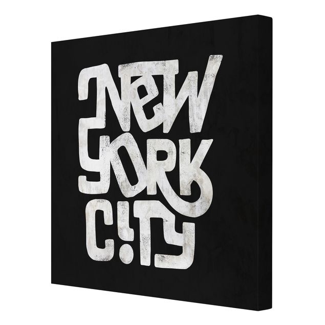 Quadri stampe Graffiti Art Calligrafia New York City Nero
