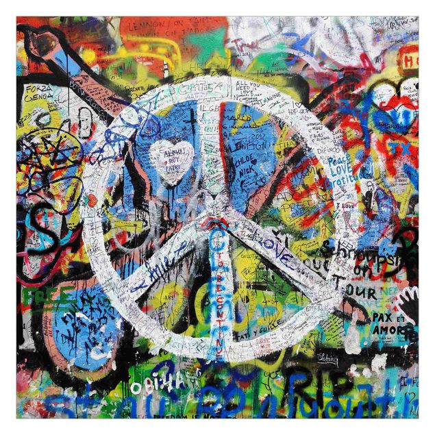 Carta da parati online Graffiti Wall Peace Sign