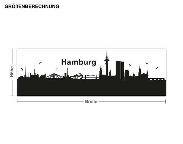 Autocolantes de parede Alemanha Appendiabiti Amburgo