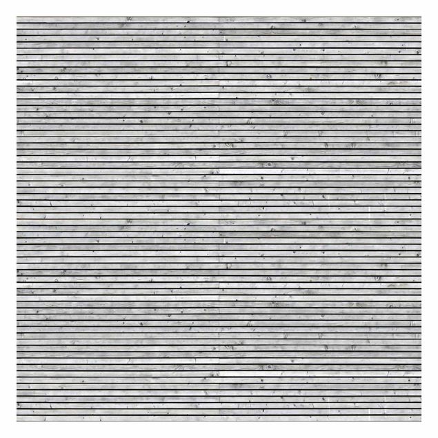Carta da parati grigie Parete di legno con strisce strette in bianco e nero