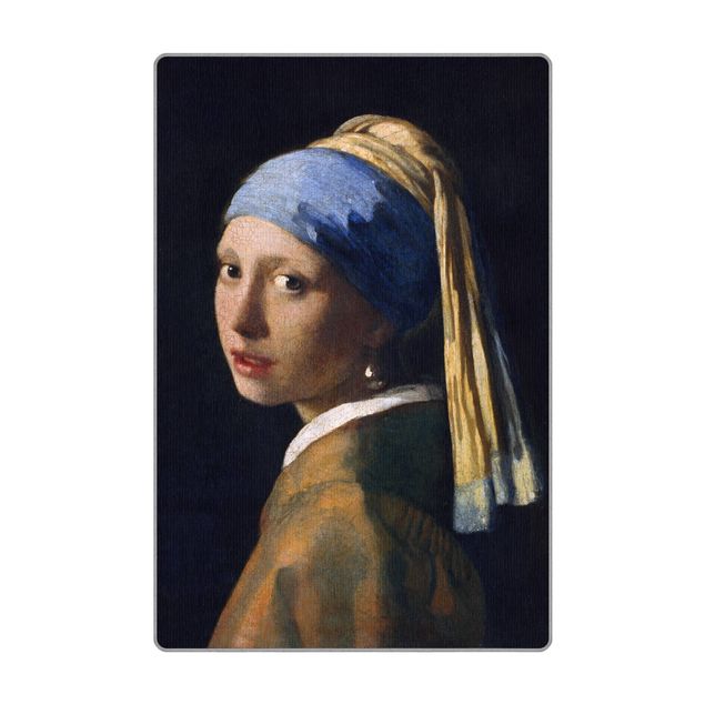 Tappeti lavabili in lavatrice Jan Vermeer Van Delft - La ragazza con l'orecchino di perla