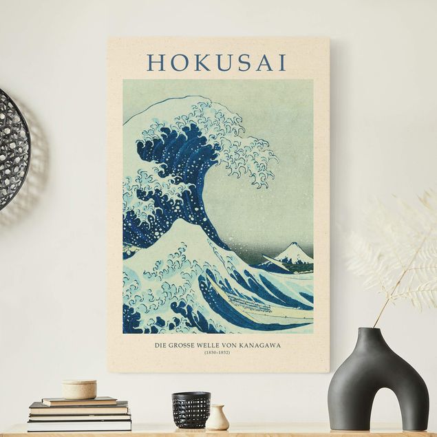 Stile di pittura Katsushika Hokusai - La grande onda di Kanagawa - Edizione da museo