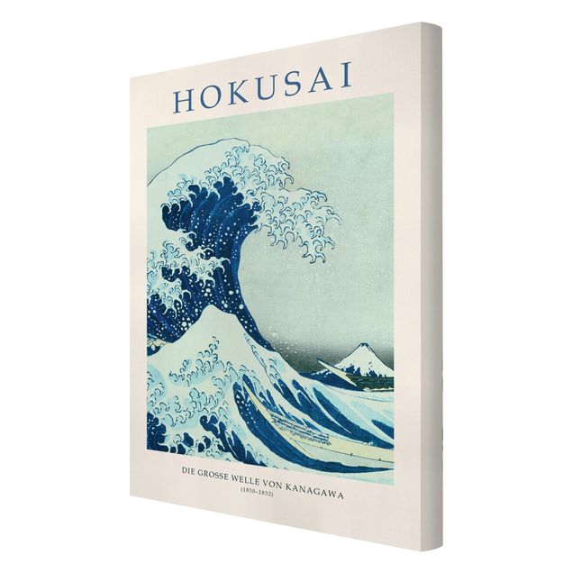 Quadro blu Katsushika Hokusai - La grande onda di Kanagawa - Edizione museo