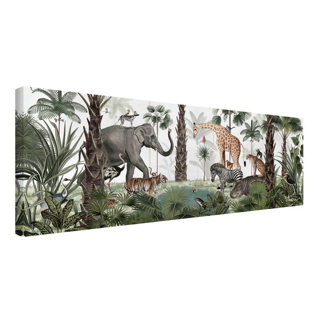 Elefante quadro Regno degli animali della giungla