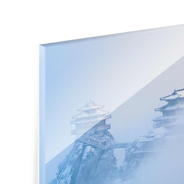 Quadri in vetro con paesaggio Il monte di Laojun in Cina