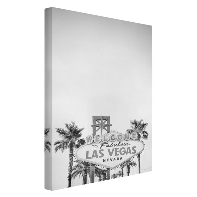 Quadro natura Skyline di Las Vegas con scritte