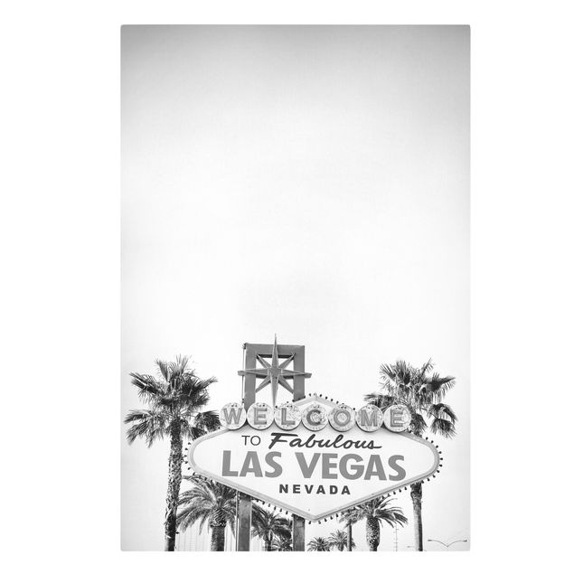 Quadro città Skyline di Las Vegas con scritte