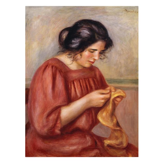 Riproduzioni quadri Auguste Renoir - Gabrielle che rammenda