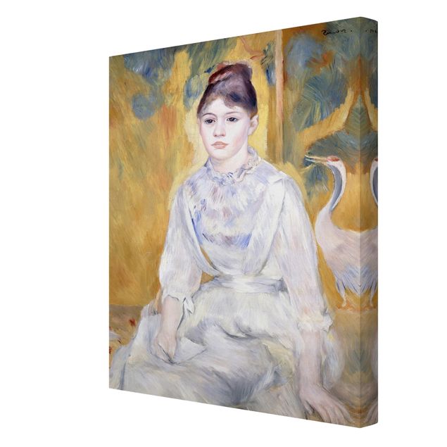 Quadri ritratto Auguste Renoir - Giovane ragazza con un'arancia