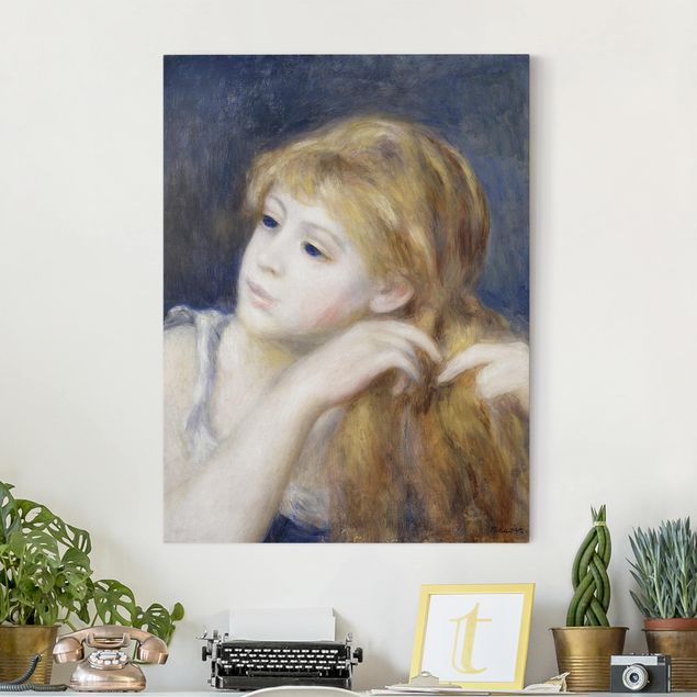Riproduzioni quadri famosi Auguste Renoir - Testa di giovane donna