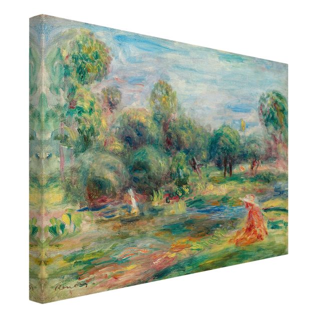 Quadri su tela con foresta Auguste Renoir - Paesaggio a Cagnes