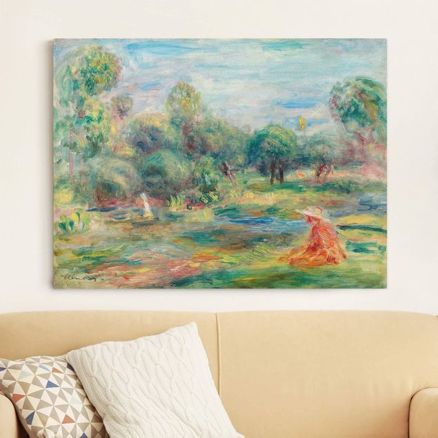 Riproduzioni Auguste Renoir - Paesaggio a Cagnes