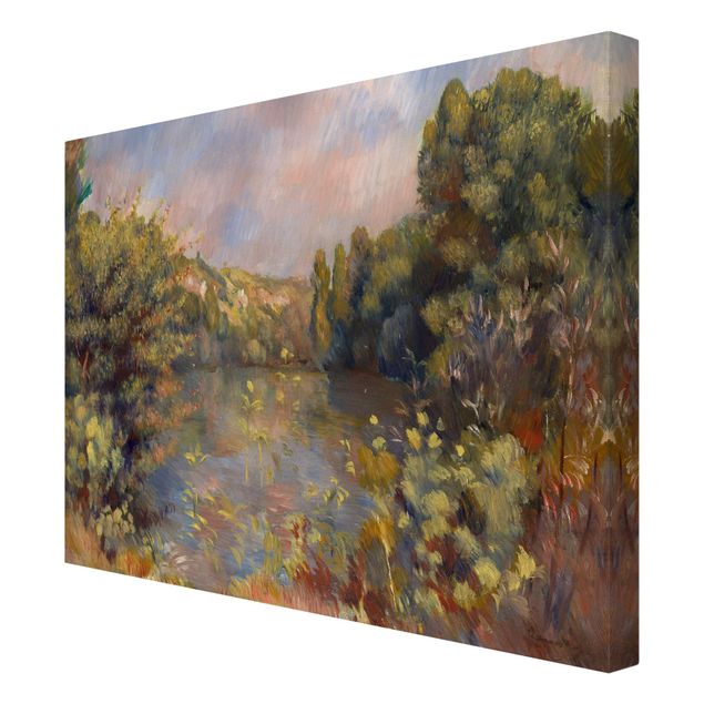 Quadri alberi Auguste Renoir - Paesaggio lacustre