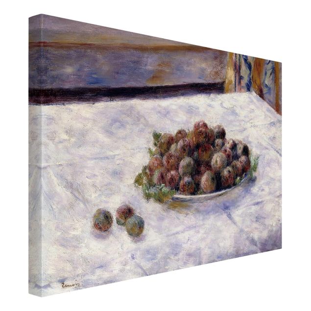 Quadri moderni   Auguste Renoir - Natura morta, un piatto di prugne