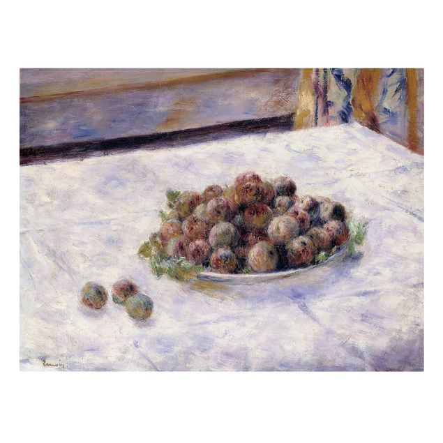 Riproduzione quadri famosi Auguste Renoir - Natura morta, un piatto di prugne