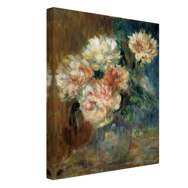 Tele rose Auguste Renoir - Vaso di peonie