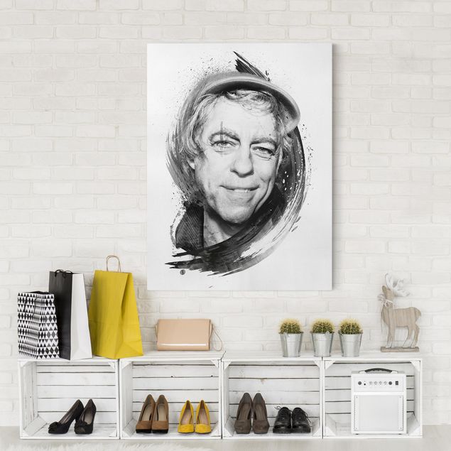 Quadri bianco e nero Bob Geldof - Strassenkoeter - Viva Con Agua