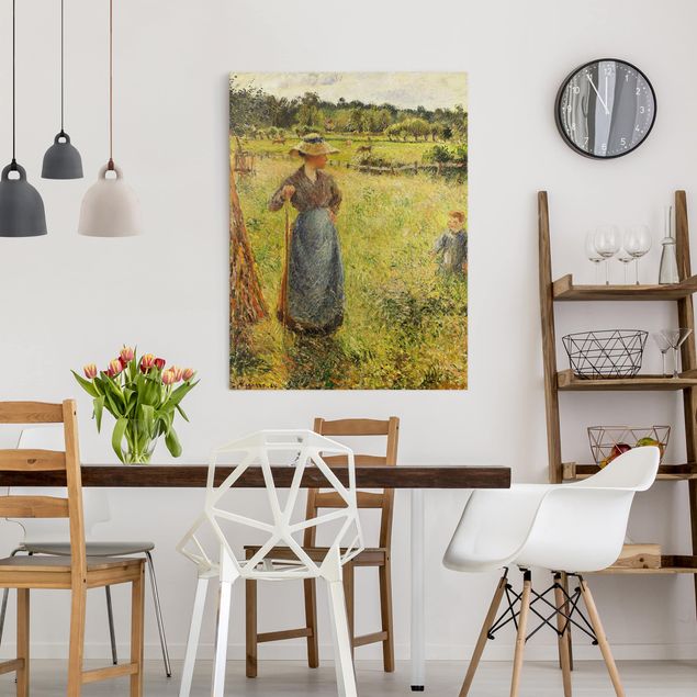 Quadri post impressionismo Camille Pissarro - Il fienaio