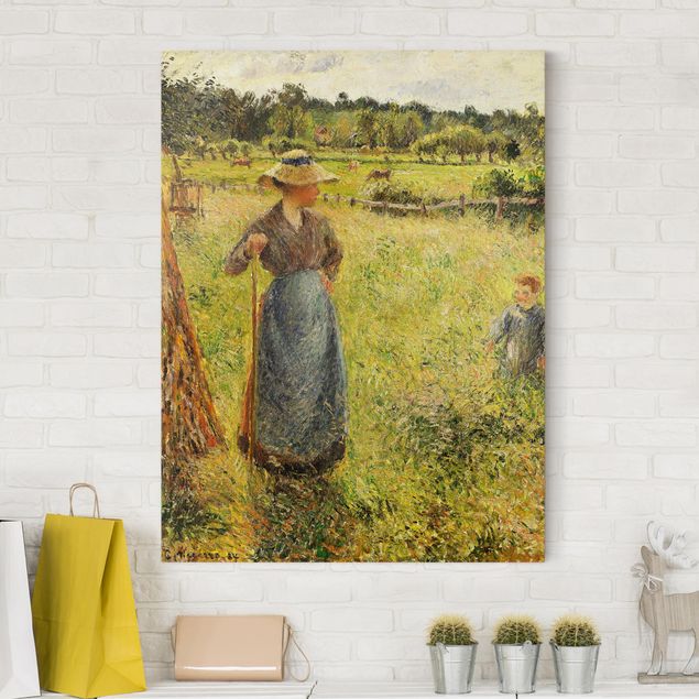 Quadri Impressionismo Camille Pissarro - Il fienaio