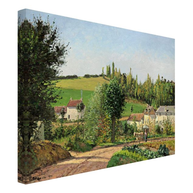 Quadro romanticismo Camille Pissarro - Amleto sulle colline ondulate di Pontoise