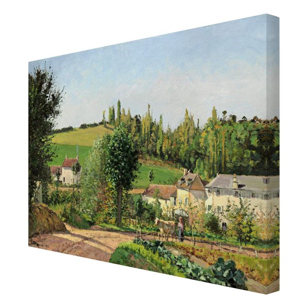 Quadri con paesaggio Camille Pissarro - Amleto sulle colline ondulate di Pontoise
