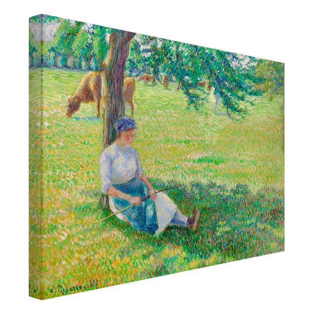 Romanticismo quadri Camille Pissarro - Cowgirl, Eragny