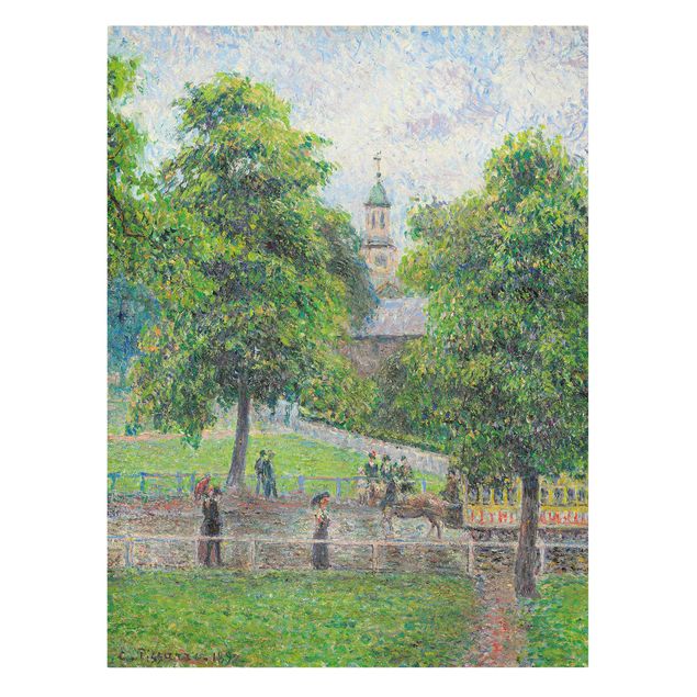 Quadro romanticismo Camille Pissarro - Chiesa di Sant'Anna, Kew, Londra