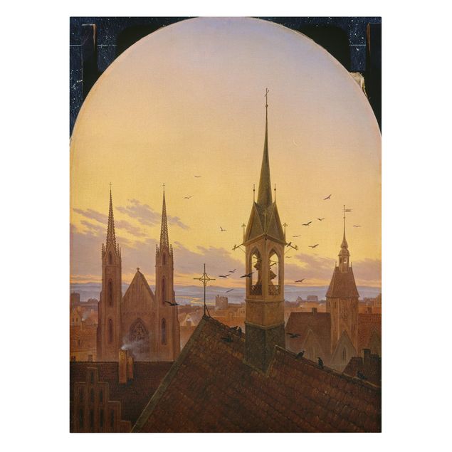 Riproduzione quadri famosi Carl Gustav Carus - Suoneria di primo mattino