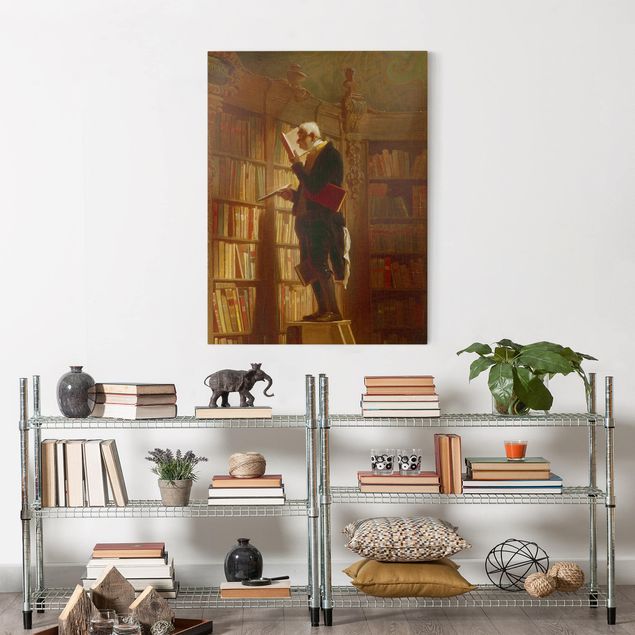 Stile di pittura Carl Spitzweg - Il topo di biblioteca (dettaglio)