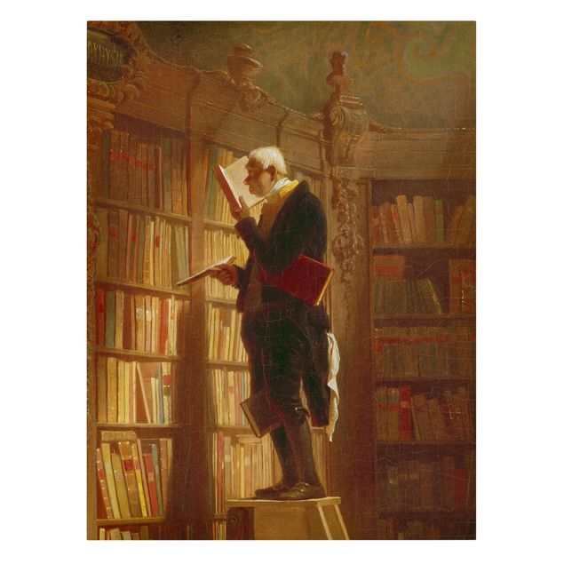 Riproduzioni quadri famosi Carl Spitzweg - Il topo di biblioteca (dettaglio)