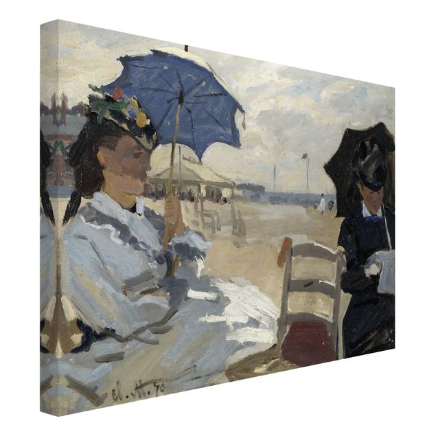 Stile di pittura Claude Monet - Sulla spiaggia di Trouville
