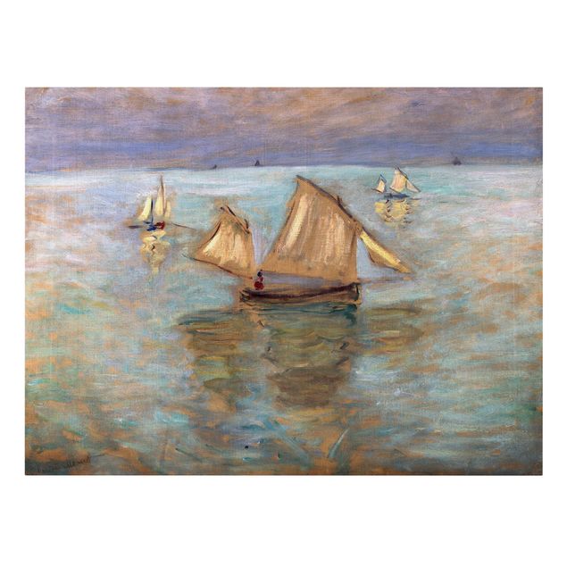 Quadri con pesci Claude Monet - Barche da pesca vicino a Pourville