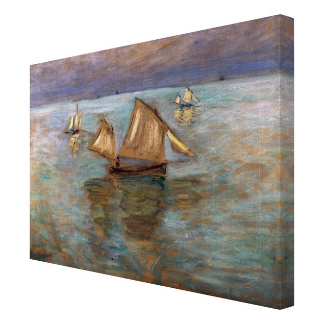 Quadri impressionisti Claude Monet - Barche da pesca vicino a Pourville