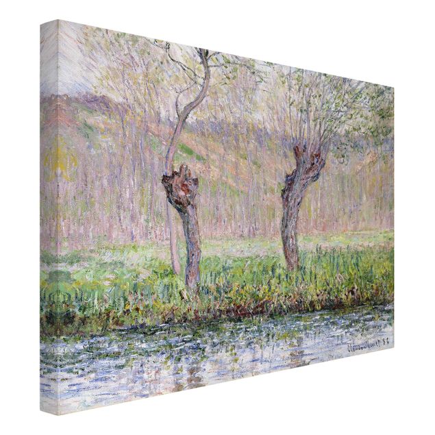 Quadri con alberi Claude Monet - Alberi di salice in primavera