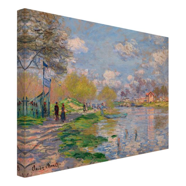 Quadri Impressionismo Claude Monet - Primavera sulla Senna