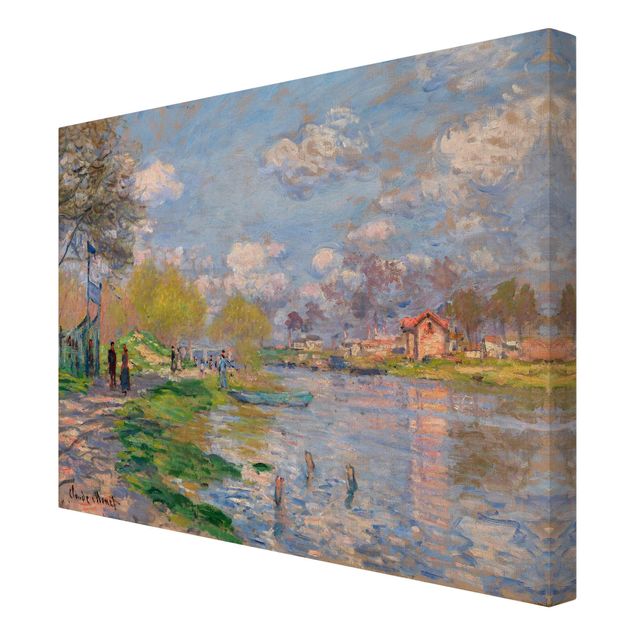 Riproduzione quadri famosi Claude Monet - Primavera sulla Senna