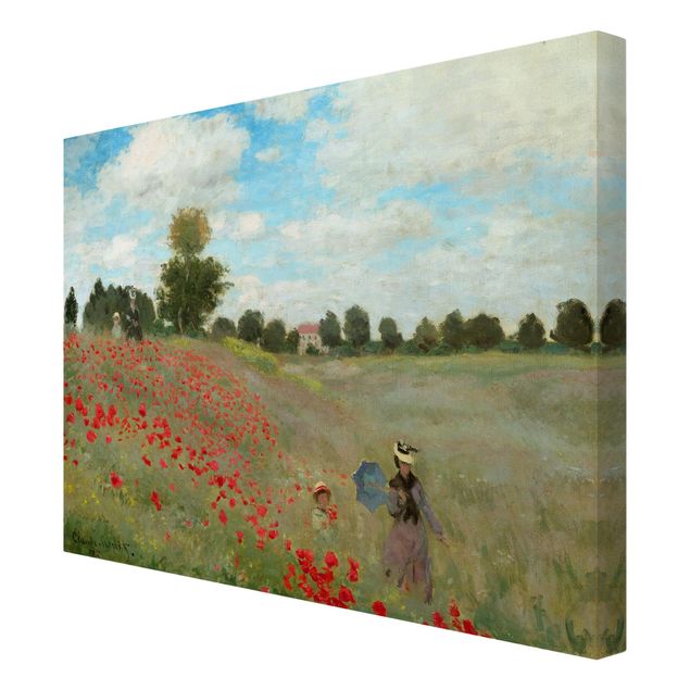 Tele papaveri Claude Monet - Campo di papaveri vicino ad Argenteuil