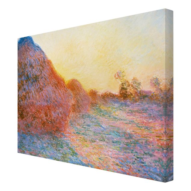 Riproduzione quadri su tela Claude Monet - Un pagliaio alla luce del sole