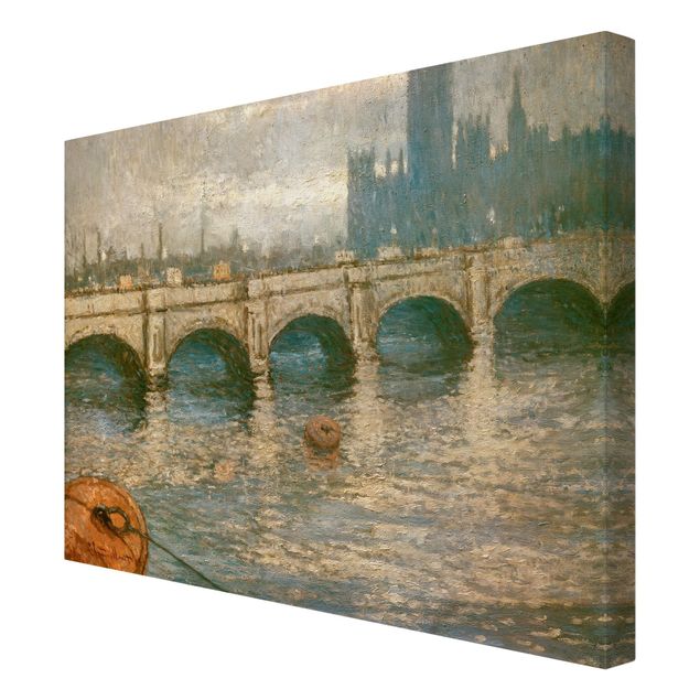 Quadri moderni   Claude Monet - Il ponte sul Tamigi e il palazzo del Parlamento a Londra