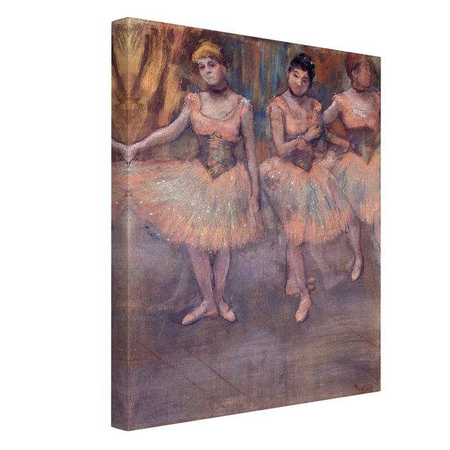 Quadri Impressionismo Edgar Degas - Tre ballerine prima dell'esercizio fisico